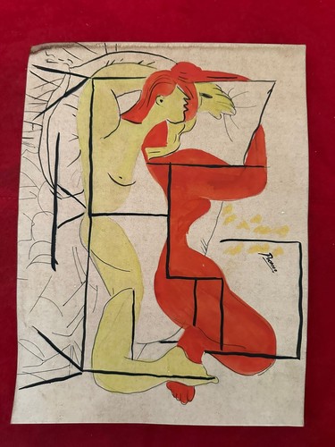 Picasso disegno su - su, carta