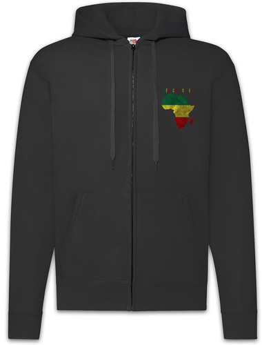 Africa unite zipper hoodie - africa,