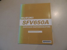 Ergänzungs Werkstatthandbuch  ABS Suzuki SFV 650 A Gladius 2009