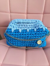 clutch bag blu/celeste