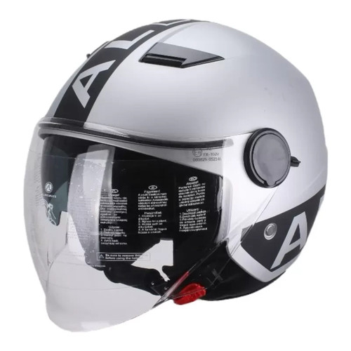 Casco grigio opaco con - casco,