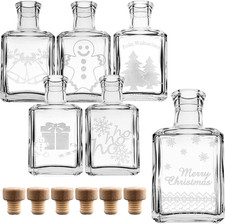 Set Di 6 Bottiglie Di Vetro Da
