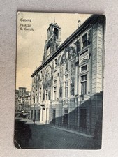 m) Cartolina formato piccolo Genova palazzo San Giorgio 1916