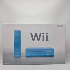 Nintendo Wii RVK S BAAG USZ Console Edizione Limitata Blu Nuova