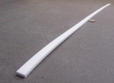 Barra vergine in teflon PTFE 3/16" - .188" spessore x 1/2" larghezza x 36" lunghezza bianco