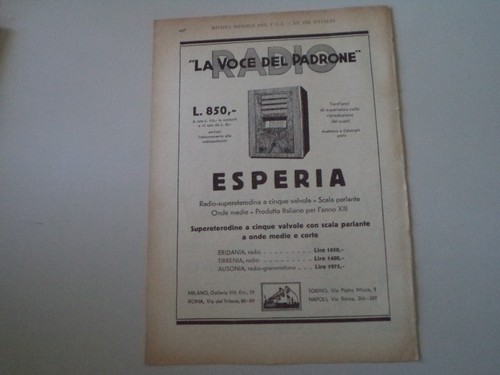 Advertising pubblicità 1934 - pubblicità,
