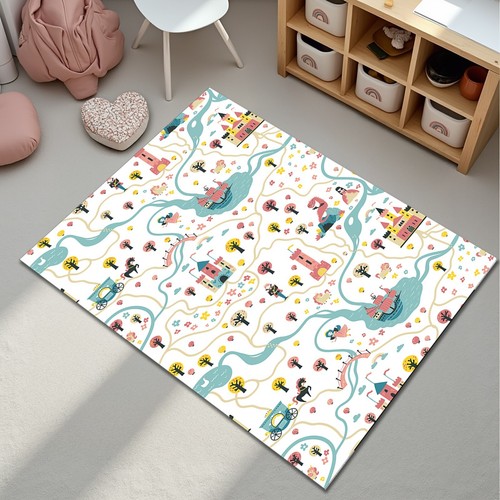 Tappeto mappa stradale città - tappeto,