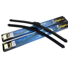 2X SOFT / FLAT Spazzole Tergicristallo 550/400Mm Per Kia Rio II Dal 2005 Al 2011