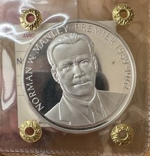 MONETA JAMAICA 5 DOLLARI 1971 MANLEY 42,15 gr ARGENTO 925 PROOF Q33