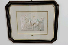 QUADRO BASSORILIEVO "PAESAGGIO" IN ARGENTO 925 Firmato 