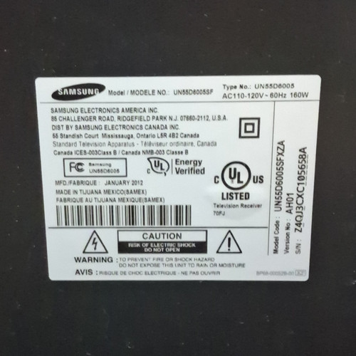 Samsung un55d6000sf 55in lcd - samsung,