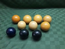 10 Palle Bocce Da Biliardo, In Bakelite Epoca.
