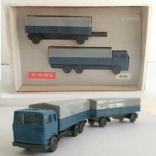 Wiking N 41 MERCEDES Autotreno pianale con rimorchio