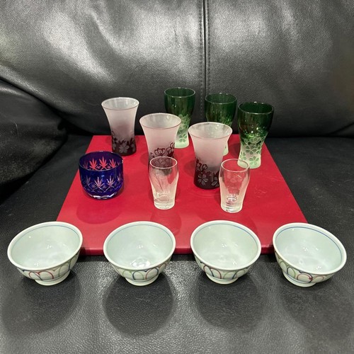 Set tazze sake vetro design - sake,