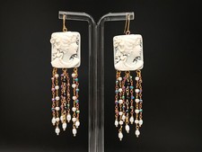 Orecchini donna cammeo pendenti argento 925 monachella cameo made in Italy