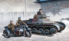 Academy Hobby 13556 carro armato tedesco I Ausf.B e moto 1/35