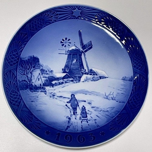 Piatto natalizio mulino - , a