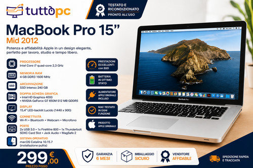 Apple macbook pro mid 2012 - pro,