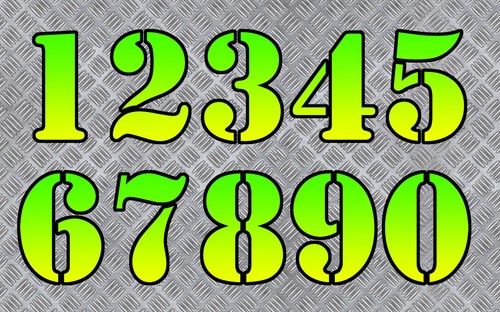 Sticker number race - sticker,
