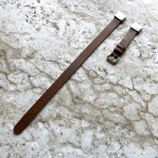 Cinturino in pelle marrone