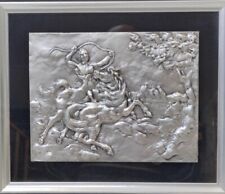 Bassorilievo in argento Aligi Sassu Chirone il Centauro Silver Italian Artist