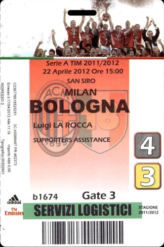 Pass calcio serie milan - serie,
