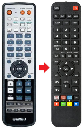 Telecomando adatto per yamaha - telecomando,