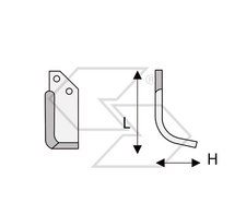 20 x ZAPPETTE MOTOZAPPA MOTOCOLTIVATORE BERTOLINI 315 H82 L155 Piatto 50x6