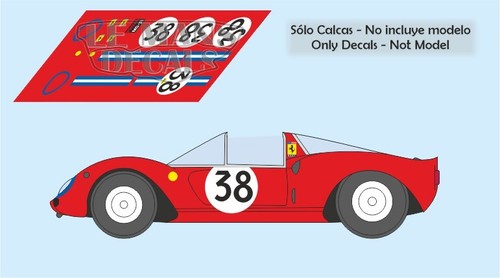 Decals ferrari 206s dino - 206s,