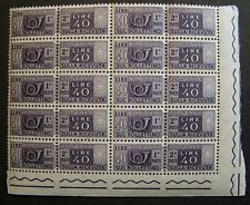 1955 Italia Blocco 10 Valori