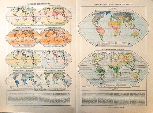 Carta geografica antica - , climi
