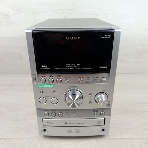 Sony cmt spz90db dab - dab, fm