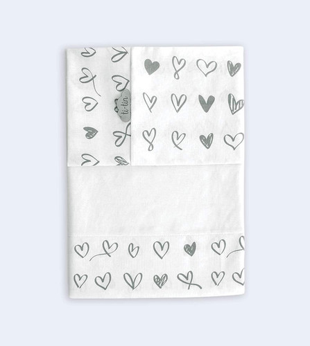Set per culla con lenzuolo - |,