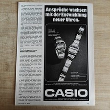 Casio Uhr Watch 1978 Vintage Adv Ad Werbung Anzeige Reklame yellowed_vintageads