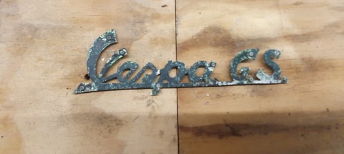 Scritta targhetta vespa per - targhetta, gs