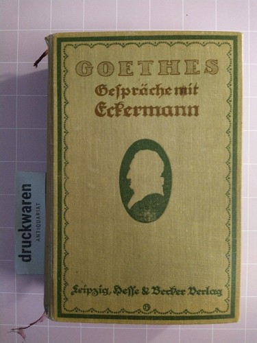 Gespräche mit goethe den - gespräche, in