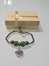 BRACCIALE da donna con charms di TIPO PANDORA in acciaio braccialetto charm 