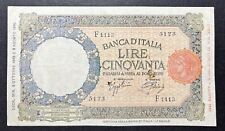 50 LIRE LUPETTA CAPITOLINA  ( B. I )     DECR  08/10/1943 RR