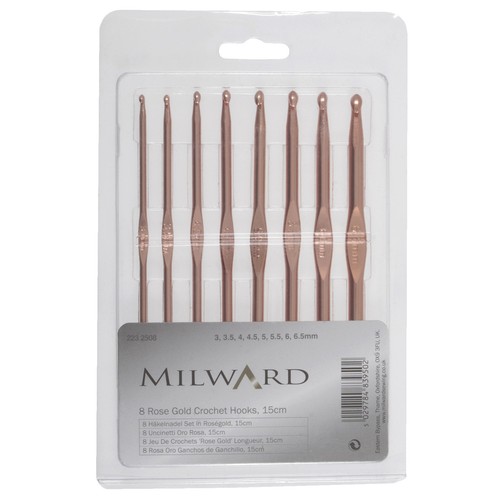 Set uncinetto oro rosa - set,