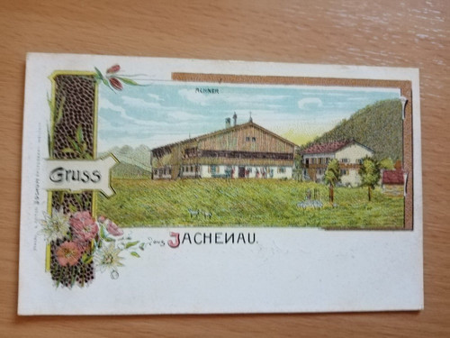 Saluti jachenau litografia - saluti,