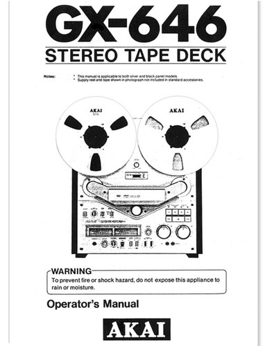Akai 646 tape - akai, gx-646