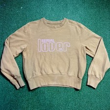 Felpa GOLDEN GOOSE piccola amante seriale grafica scritta