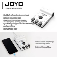 JOYO 48V Mobile Registrazione & Live Streaming Mixer Interfaccia Audio Stereo XLR(OP)