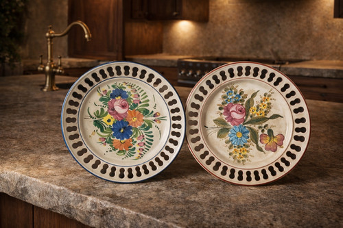 Coppia piatti deruta ceramica - coppia,