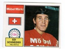 figurina PANINI SPRINT '72 REC. Figurina numero 124 EDI SCHNEIDER