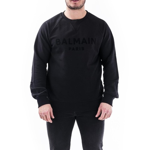 Felpa balmain uomo - nera, cod