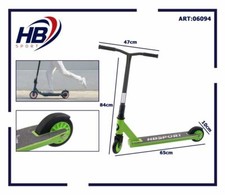 x Monopattino 2 Ruote Divertimento Adulti Ragazzi N-01 Verde dfh