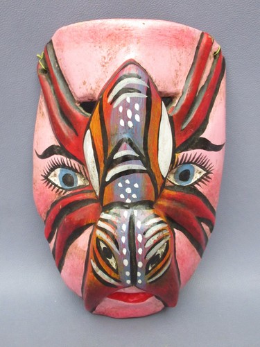 Maschera legno sudamerica - maschera,