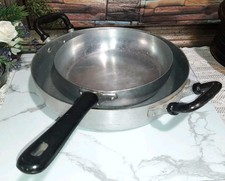 B.P. &.F (BALLARINI) DUE PADELLE TEGAME ALLUMINIO VINTAGE 