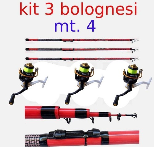 Kit pesca bolognese canna - canna, con